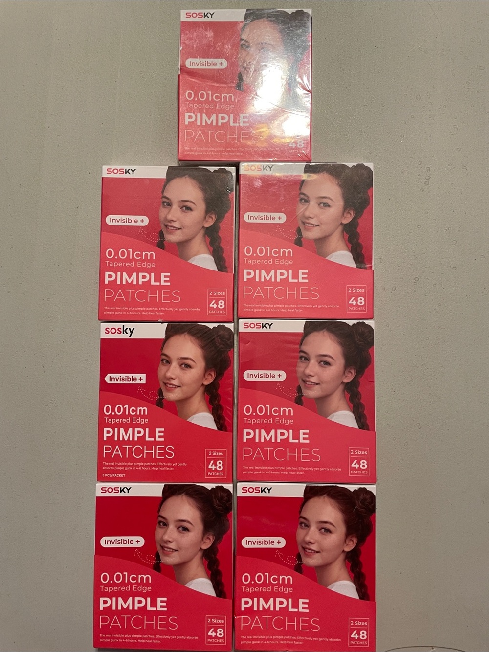 Invisible+ 0.01cm Pink Pimple Patches - 300+ New